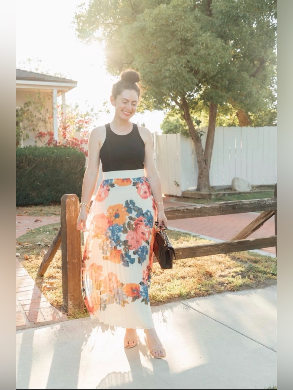 NWT Sezane dinola skirt maxi flower